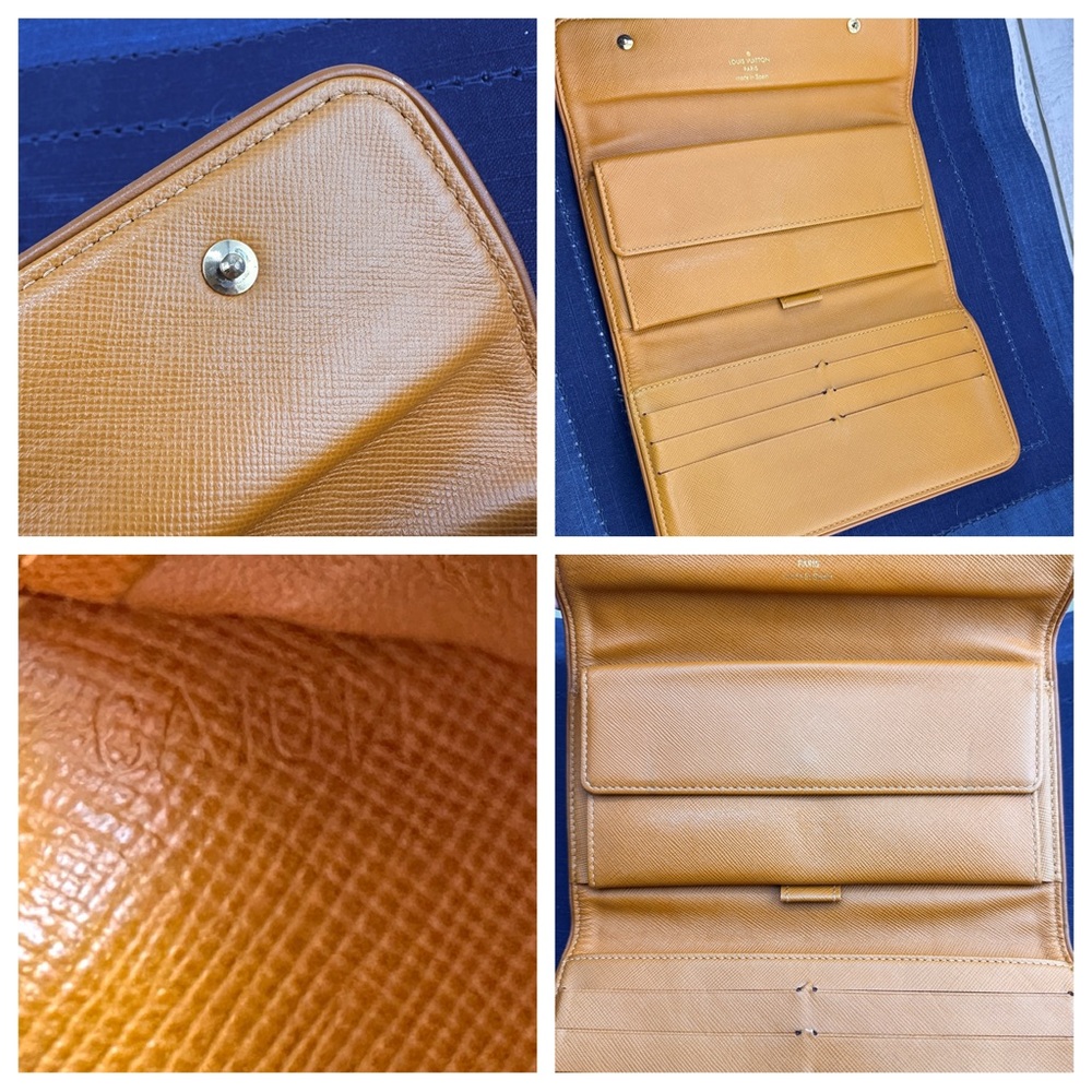 AUTHENTIC Louis Vuitton Mini Lin Sarah Wallet. Beige. - Picture 8 of 13